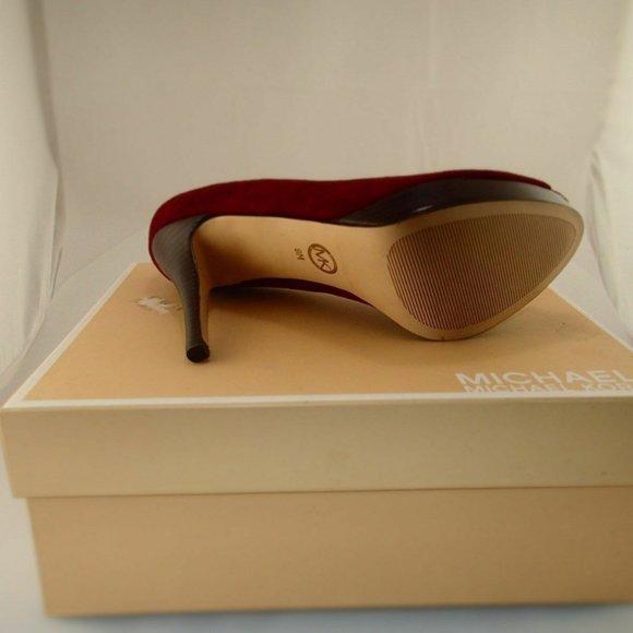 NIB MICHAEL KORS MK 40T2YOHP1S BORDEAUX PLATFORM 9 - Picture 4 of 8